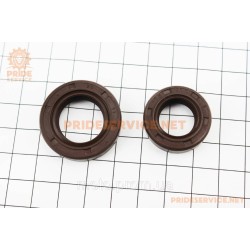Сальники к-кт 2шт (15,5x25,5x7; 20x31x7) колінвала, Honda DIO AF27/34, коричневі Сальники к-кт 2шт (15,5x25,5x7; 20x31x7) колінвала, Honda DIO AF27/34, коричневі