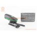 Фонарь передний 1 диод+звонок 4 мелодии, Li-ion 3.7V 1200mAh зарядка от USB, влагозащитный, чёрно-зелёный