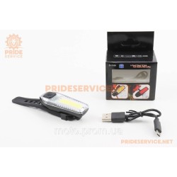 Ліхтар передній 12 діодів 120 lumen, Li-ion 3.7V 300mAh зарядка від USB, вологозахисний, ZH1608 Ліхтар передній 12 діодів 120 lumen, Li-ion 3.7V 300mAh зарядка від USB, вологозахисний, ZH1608