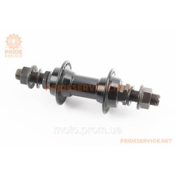 Втулка передняя BMX алюминиевая 14Gx48H, 2 пром-подшипники 6902 2RS, ось 14мм, крепл. гайка, чёрная WZ-A272FB Втулка передняя BMX алюминиевая 14Gx48H, 2 пром-подшипники 6902 2RS, ось 14мм, крепл. гайка, чёрная WZ-A272FB