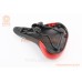 Сидіння MTB 255x180мм, чорно-червоне AVY-6753