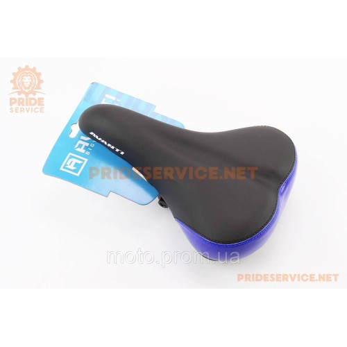 Сиденье MTB 255x180мм, чёрно-синее AVY-6753