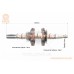 Коленвал 168F/170F (Dшейки-30мм, H-85мм, L-250мм) под шлиц D-20мм