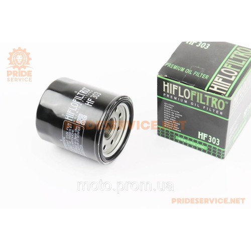 Фільтр оливний HF303 (M20x1,5) HONDA CB 500/1000, CBF 500/1000, CBR 600/1100 XX Super, NC 700 D Integra RC62, Kawasaki