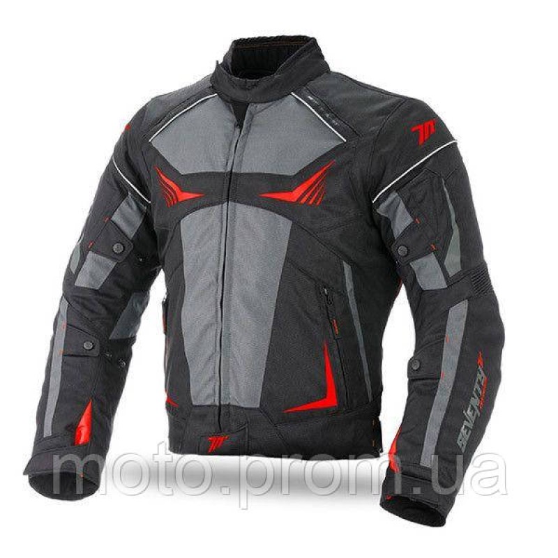 Мотокуртка SEVENTY SD-JR55 BLACK/RED с подстежкой L XL