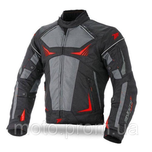 Мотокуртка SEVENTY SD-JR55 BLACK/RED с подстежкой L XXL