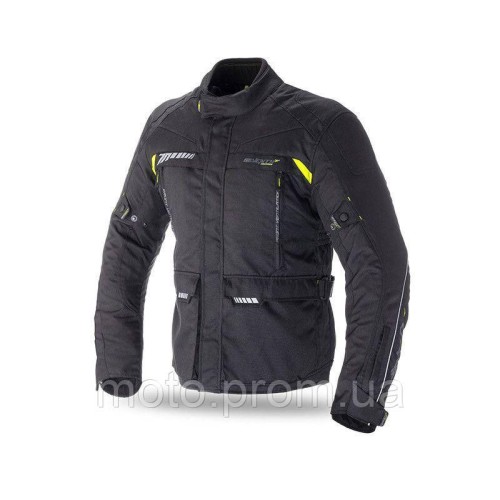 Мотокуртка SEVENTY SD-JT41 TOURING BLACK/FLUOR YELLOW с подстежкой L XXXXL