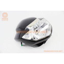 Пластик - обтічник + вітровик, фара, чорний (TVS Apache RTR 160)