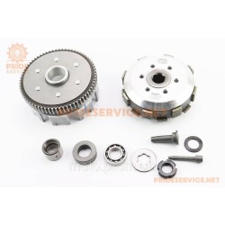 Loncin - LX250GY-3 Зчеплення, маховик в зборі (6 болтів, маховик 73 зуб.) + 7 деталей CB-200/250сс (507282)