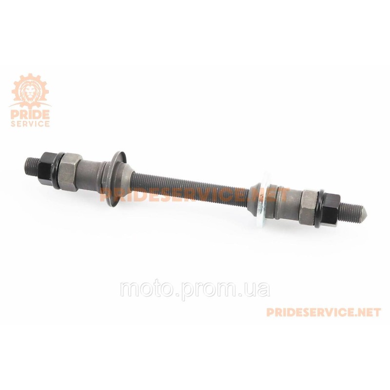 Вісь задня MTB M10х175мм, кріпл. гайка чорна KT-262R