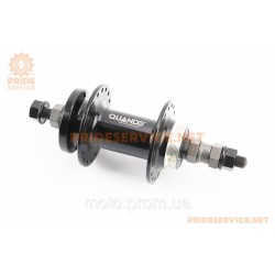Втулка задня MTB алюмінієва 14Gx36H під вільнобіг, Disk-brake, кріпл. гайка, чорна KT-TD6R Втулка задня MTB алюмінієва 14Gx36H під вільнобіг, Disk-brake, кріпл. гайка, чорна KT-TD6R