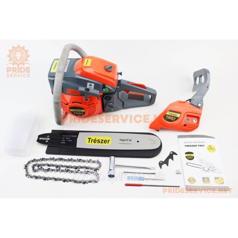 Бензопила TRESZER TRS7 52cc (3,8кВт. шина 15