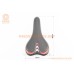 Сидіння MTB 265x155мм, чорно-червоне AVY-6628