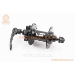 Втулка передня MTB алюмінієва 14Gx32H, Disk-brake, 2 пром-підшипники 6200 2RS, кріпл. ексцентрик, чорна FB-A291FBQ Втулка передня MTB алюмінієва 14Gx32H, Disk-brake, 2 пром-підшипники 6200 2RS, кріпл. ексцентрик, чорна FB-A291FBQ