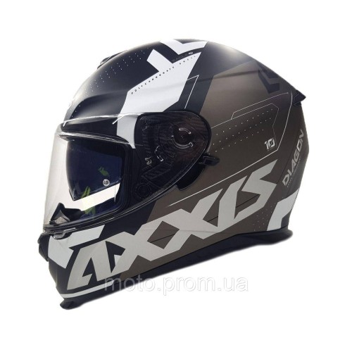 Мотошолом AXXIS EAGLE Diagon D3 L Matt White XL