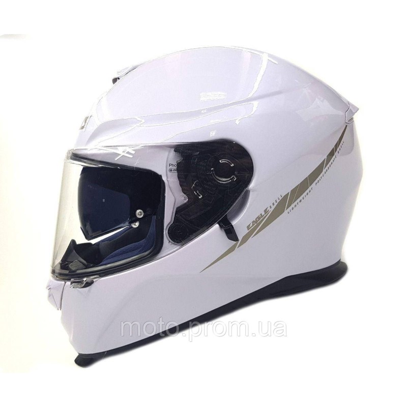 Мотошлем AXXIS EAGLE Solid A0 Gloss White L XS