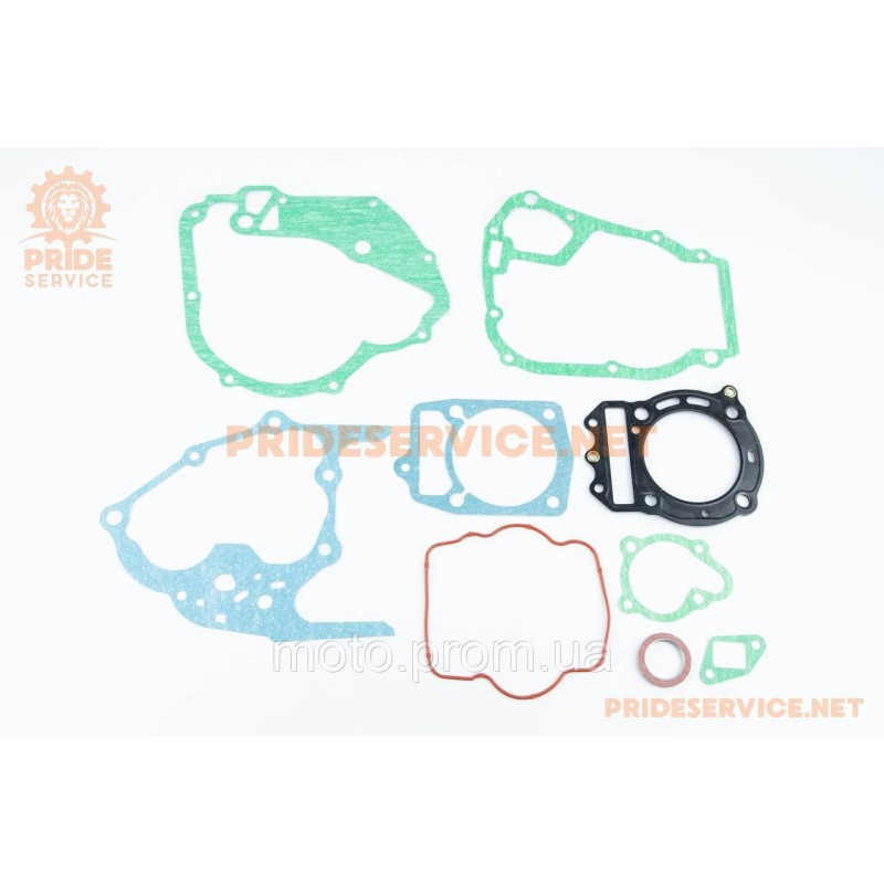 Прокладки двигателя Honda CH250cc-72мм, к-кт 9 деталей (металл)