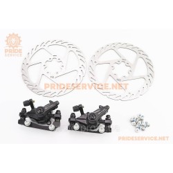 Тормоз Disk-brake передний (F160/R140мм)+задний (F180/R160мм), диски 160мм, крепл. 6 болтов, чёрный DX-2019 Тормоз Disk-brake передний (F160/R140мм)+задний (F180/R160мм), диски 160мм, крепл. 6 болтов, чёрный DX-2019