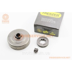 Тарелка сцепления + звезда 3/8-7 MS-170/171/180/181/190T/191T/210/211/230/250 + подшипник