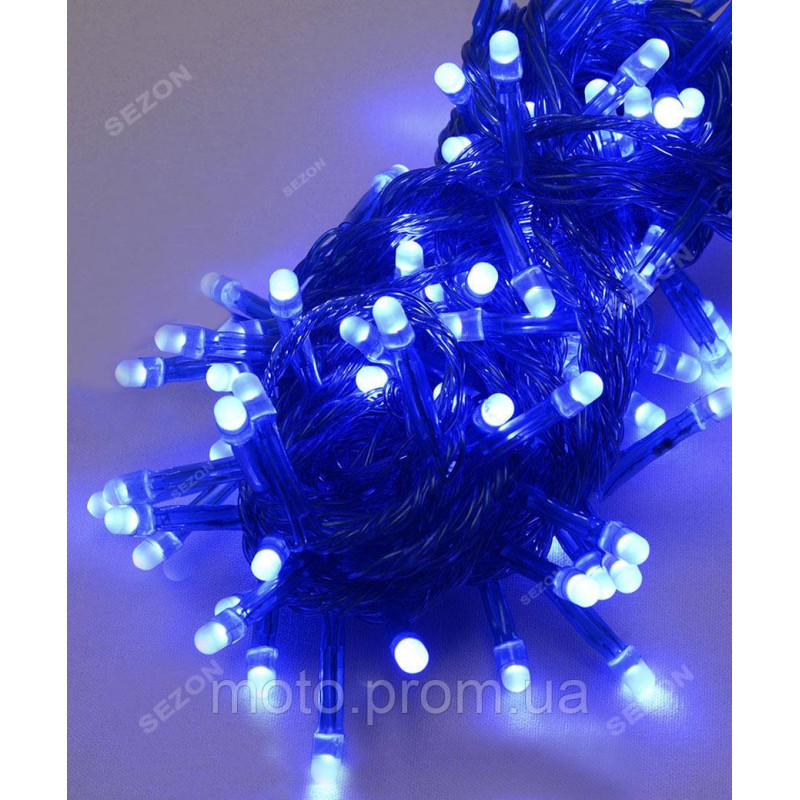 100 LED ОДНОТОН синій