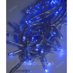 500 LED, синій    (прозорий провід)