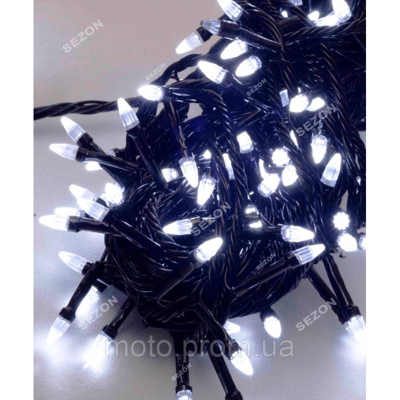 КОНУС 500 LED, білий (чорний провід)
