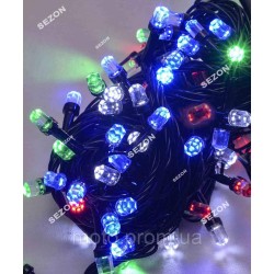 РУБІН 300 LED, чорний провід, мульті (40)