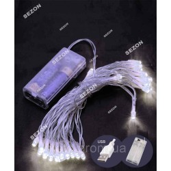 НА БАТАРЕЙКАХ 30 LED, 3м білий