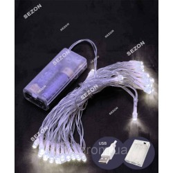 НА БАТАРЕЙКАХ 80 LED, 8м, білий НА БАТАРЕЙКАХ 80 LED, 8м, білий