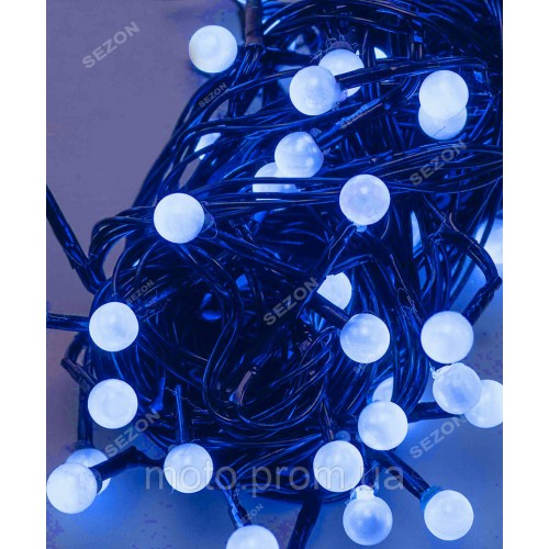 ЖЕМЧУГ 50 LED, 5м+ перехідник, синій