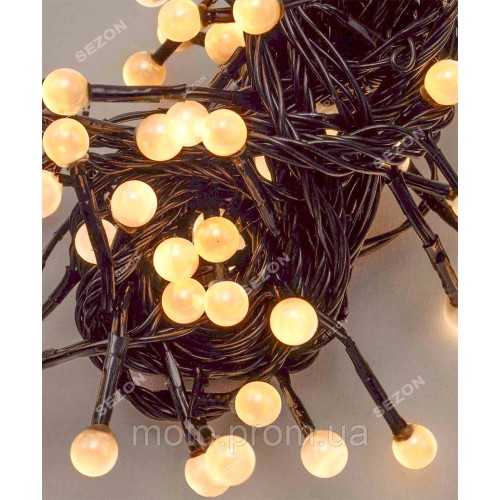 ЖЕМЧУГ 50 LED, 5м+ перехідник, теплий білий