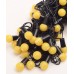 Кульки 18мм 40 LED, 7м+ перехідник, жовтий