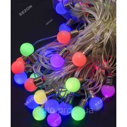 ЛАМПОЧКИ 18мм 40 LED, 7м+ перехідник, мульті
