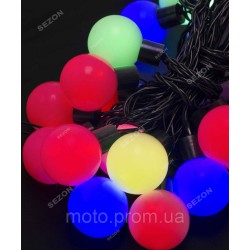 Кульки 50мм 20 LED, 7м+ перехідник, мульті