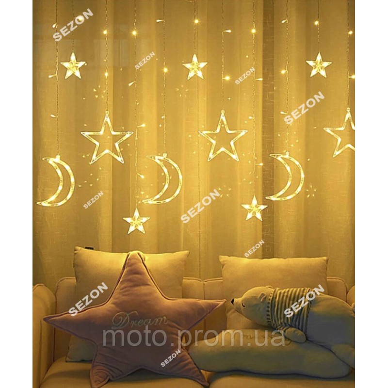 Штора-зорепад 12шт, 3м*1м білий тепл (20)