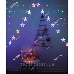 Шторка-арка ЗІРКИ 3м*1,2м, мульті (20) Шторка-арка ЗІРКИ 3м*1,2м, мульті (20)