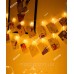 Фігурки 12 LED, ПРИЩІПКА- СЕРДЕЧКО, 5м+ перехідник, теплий білий