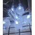 Фігурки 20 LED КУЛЬКИ ПРОЗОРІ 5м+ перехідник, білий