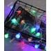 Фігурки 20 LED КУЛЬКИ ПРОЗОРІ 5м+ перехідник, мульті