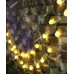 Вуличні фігурки 40 LED КУЛЬКИ ПРОЗОРІ 25mm, 8m білий теплий