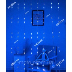 Водоспад 300 LED 3м*1,5м (8 режимів+ статичн), синій Водоспад 300 LED 3м*1,5м (8 режимів+ статичн), синій