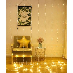 Водоспад 400 LED 3м*2м, (8 режимів+ статичн), теплий білий Водоспад 400 LED 3м*2м, (8 режимів+ статичн), теплий білий