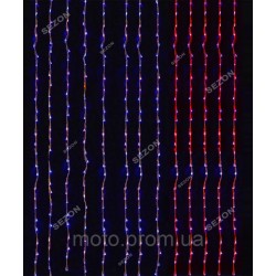 Водоспад 360 LED 4м*0.8м, RB-фіолетовий