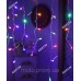 Бахрома 80 LED 2м*0.5м прозорий провід, мульті