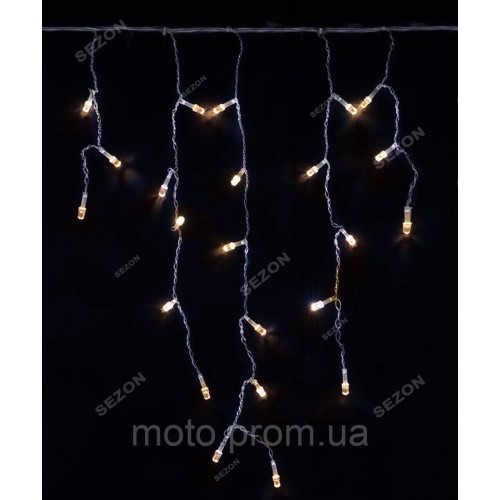 Штора-дощик РУБІН 120 LED черн/пров, 3м*0.7м, білий теплий