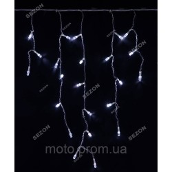 Бахрома-РУБІН 200 LED черн/пров, 5м*0.5м, біла