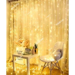 Штора 200 LED 5м*0,6м, прозор/провід 2,2мм, білий теплий (статичний режим) (40) Штора 200 LED 5м*0,6м, прозор/провід 2,2мм, білий теплий (статичний режим) (40)