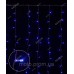 Штора 120 LED 1.8м*1.2м, синій