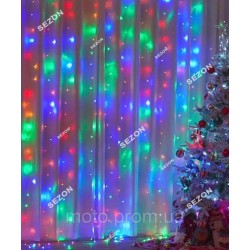 Штора 240 LED 3м*1,5м, (20 ліній) мульті Штора 240 LED 3м*1,5м, (20 ліній) мульті