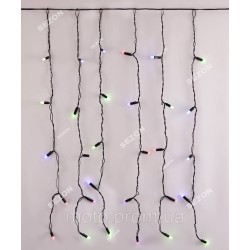 Штора-пальчик 120 LED 2,5м*0,8м мульті RGB Штора-пальчик 120 LED 2,5м*0,8м мульті RGB